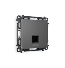 Комплект механизма телефонной розетки RJ-11(4P4C) со шторкой Ambrella Volt Alfa MA662030