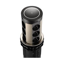 Блок розеток 17 (12 секций и USB type A+C) беспроводная зарядка Mebax 00-00002599