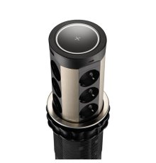 Блок розеток 17 (12 секций и USB type A+C) беспроводная зарядка Mebax 00-00002599