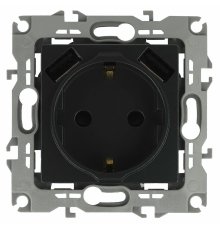 Розетка 2P+E со шторками и 2xUSB Эра 14-4109-05 Б0047871