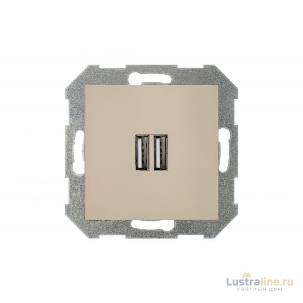 Розетка 2 usb Liregus Retro 29-117