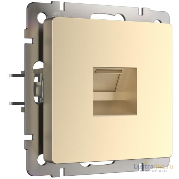 Розетка Werkel Ethernet RJ-45 шампань W1181011 4690389157479