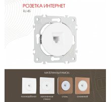 Розетка RJ45 Arte Milano 202.45-1.white