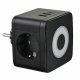 Разветвитель сетевой с выключателем Uniel S-GES2-16SBUC BLACK UL-00011246