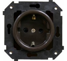 Розетка с заземляющим контактом Bironi Шедель B3-101-22