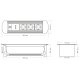 Блок розеток MX-117 (3 секции, 2 USB и RJ-45) Mebax 00-00001184