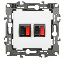 Розетка аудио двойная Эра 12-3112-01М Б0065713