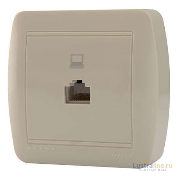 Розетка компьютерная Lezard Demet 711-0300-139
