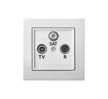 Розетка телевизионная (TV+R+SAT) Liregus Epsilon 28-028