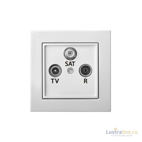 Розетка телевизионная (TV+R+SAT) Liregus Epsilon 28-028