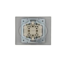 Розетка двойная б/з Lezard Karina 707-4300-128B Розетка двойная б/з Lezard Karina 707-4300-128B