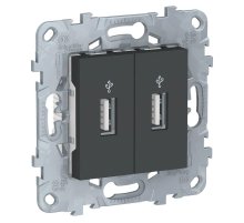 Розетка компьютерная USBx2 Schneider Electric Unica New NU542754