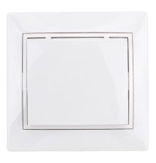 Розетка с/з с крышкой Lezard Mira 701-0202-123B