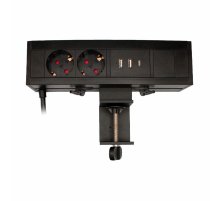 Блок розеток LE4 (2 секции 2 USB + 1 type-C беспроводная зарядка) Mebax 00-00002876