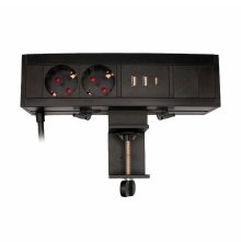 Блок розеток LE4 (2 секции 2 USB + 1 type-C беспроводная зарядка) Mebax 00-00002876