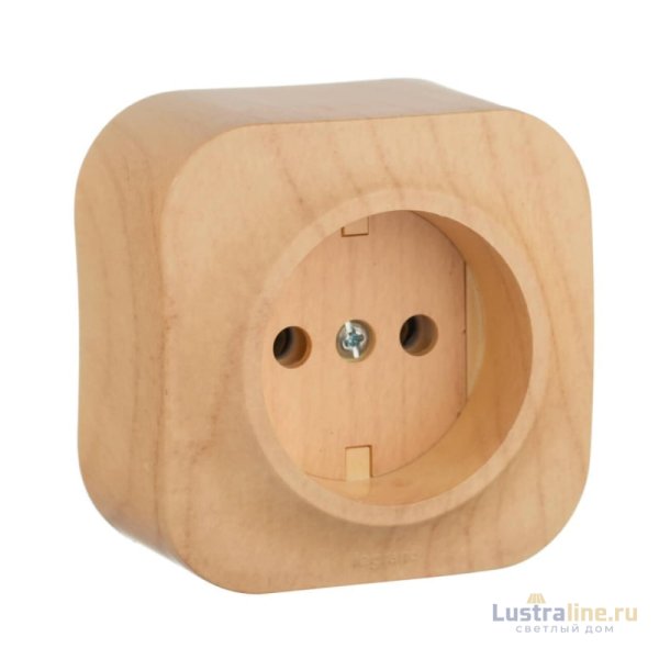 Розетка 2К Legrand Quteo 16A 250V б/з дерево 782270