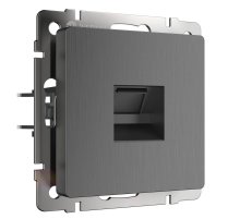 Розетка Ethernet RJ-45 Werkel графит рифленый W1181004 4690389158674