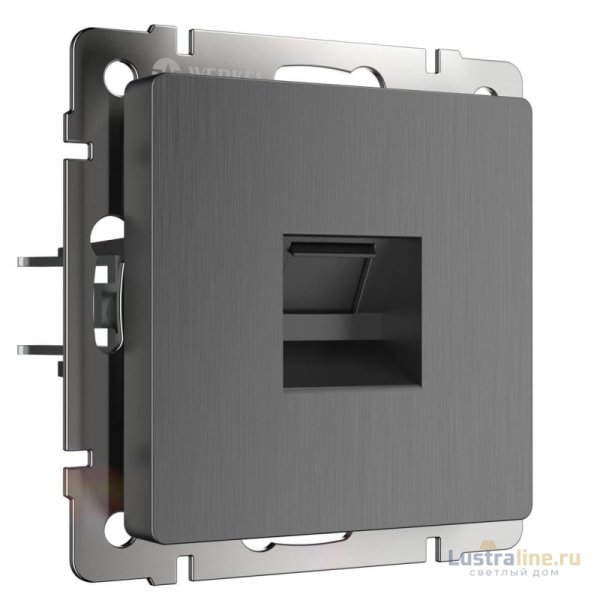 Розетка Ethernet RJ-45 Werkel графит рифленый W1181004 4690389158674