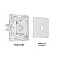 Комплект механизма TV розетки оконечной 50-870 MHz 1dB Ambrella Volt Alfa MA913010