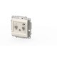 Розетка компьютерная + TF. (Cat 6) ELBI Zena Vega 609-010200-249