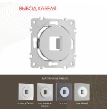 Вывод кабеля Arte Milano 202.49-1.silver