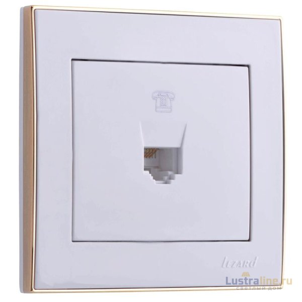 Розетка телефонная евро Lezard Rain 703-0226-137