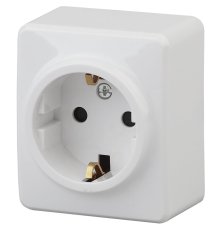 Розетка 2P+E Schuko со шторками Эра 11-2204-01 Б0020688