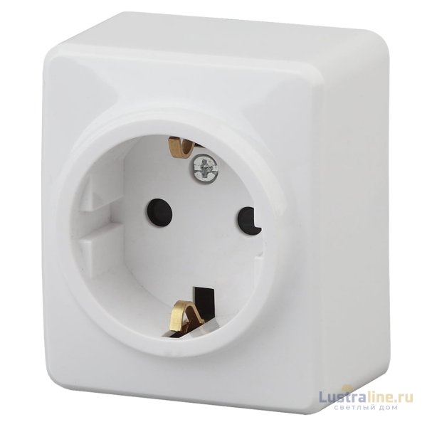 Розетка 2P+E Schuko со шторками Эра 11-2204-01 Б0020688