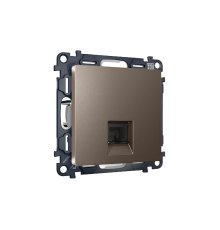 Комплект механизма телефонной розетки RJ-11(4P4C) со шторкой Ambrella Volt Alfa MA642030