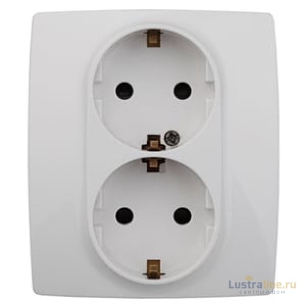 Розетка 2P+E Schuko со шторками Эра 12-2104-01 Б0014699