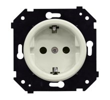 Розетка с З.К. скрытый монтаж Bironi B3-101-211M