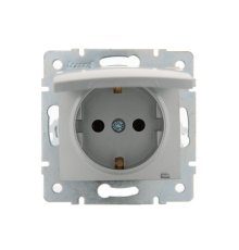 Розетка с/з с крышкой Lezard Karina 707-4388-123