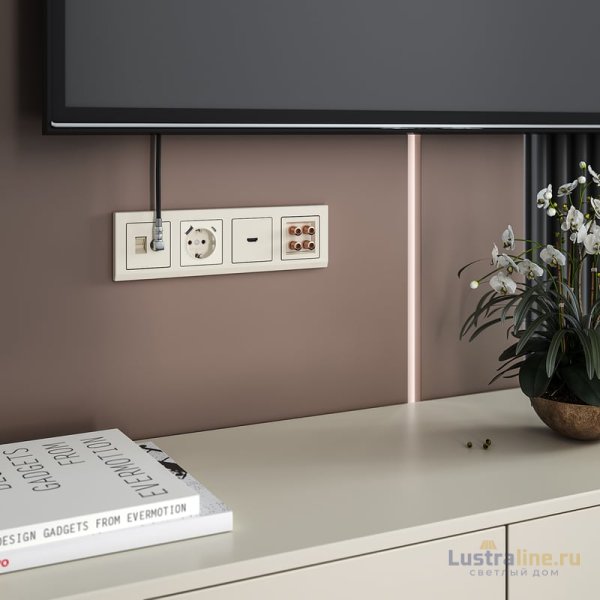 Розетка ТВ+Ethernet Werkel 4690389174476 W1181303