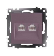 Розетка компьютерная 2-местная RJ-45 Stekker Катрин GLS00-7109-04 50006