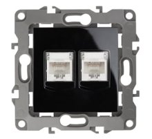 Розетка информационная двойная 2XRJ45 Эра 12-3108-06 Б0014734