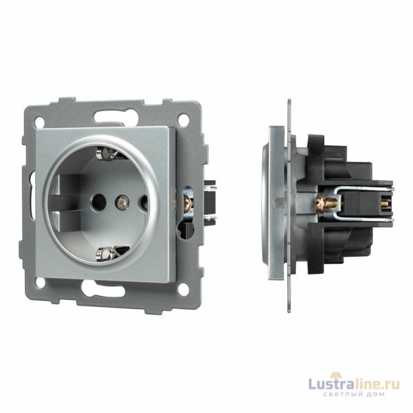 Механизм электрической розетки Arlight SCT-MEU1-PL-GR-V (250V, 16A) 049816