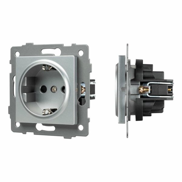 Механизм электрической розетки Arlight SCT-MEU1-PL-GR-V (250V, 16A) 049816