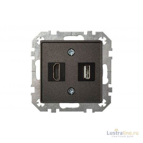 Розетка HDMI и USB Liregus Epsilon 28-1131