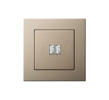 Розетка USB двойная для зарядки умная 5V(3,4А) Liregus Epsilon 28-3242