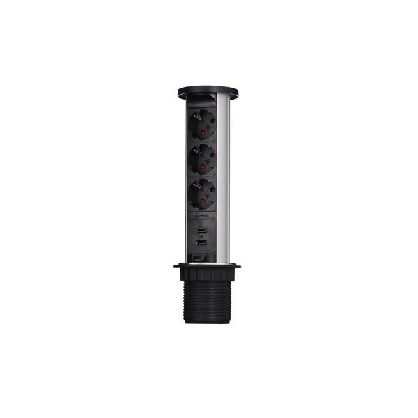 Блок розеток 105W (3 секции и 2 USB) Mebax 00-00001161