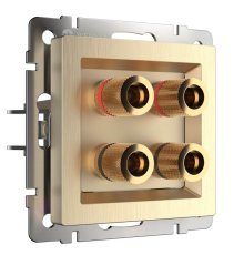 Акустическая розетка Werkel шампань рифленый W1185010 4690389160646