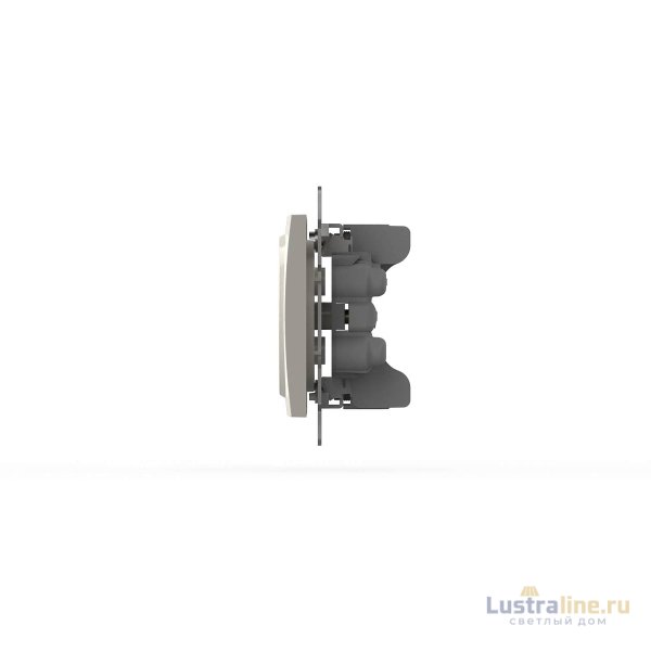 Розетка двухместная без заземления ELBI Zena Vega 609-010200-908