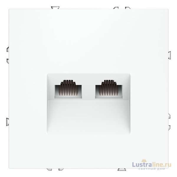 Розетка компьютерная двойная Voltum S70 VLS060202