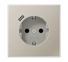 Розетка 2K+З USB Typ C Jung ES1520-18C