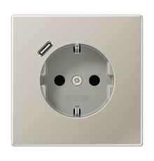 Розетка 2K+З USB Typ C Jung ES1520-18C