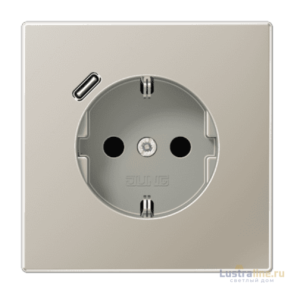 Розетка 2K+З USB Typ C Jung ES1520-18C