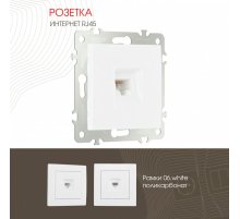 Розетка RJ45 Arte Milano 206.45-1.white