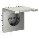 Розетка с защитными шторками и крышкой Voltum S70 VLS040305