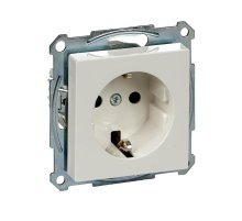 Розетка Schneider Electric Merten System M с/з и шторками MTN2300-0319