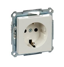 Розетка Schneider Electric Merten System M с/з и шторками MTN2300-0319